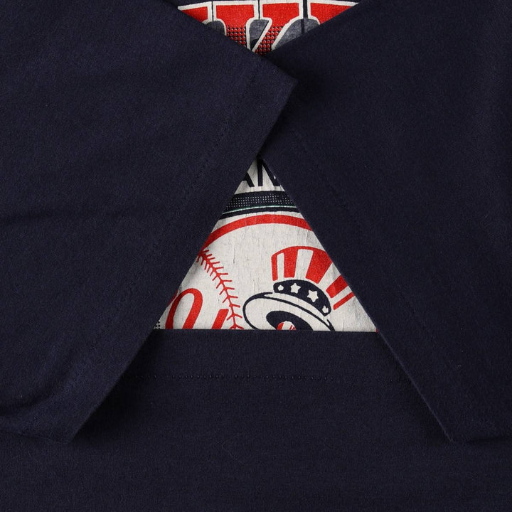 Big Size 90'S COMPETITOR New York Yankees Sports Print T-Shirt, Made in USA, Men's XXXL Equivalent, Vintage polyester navy blue type Vintage Second Hand