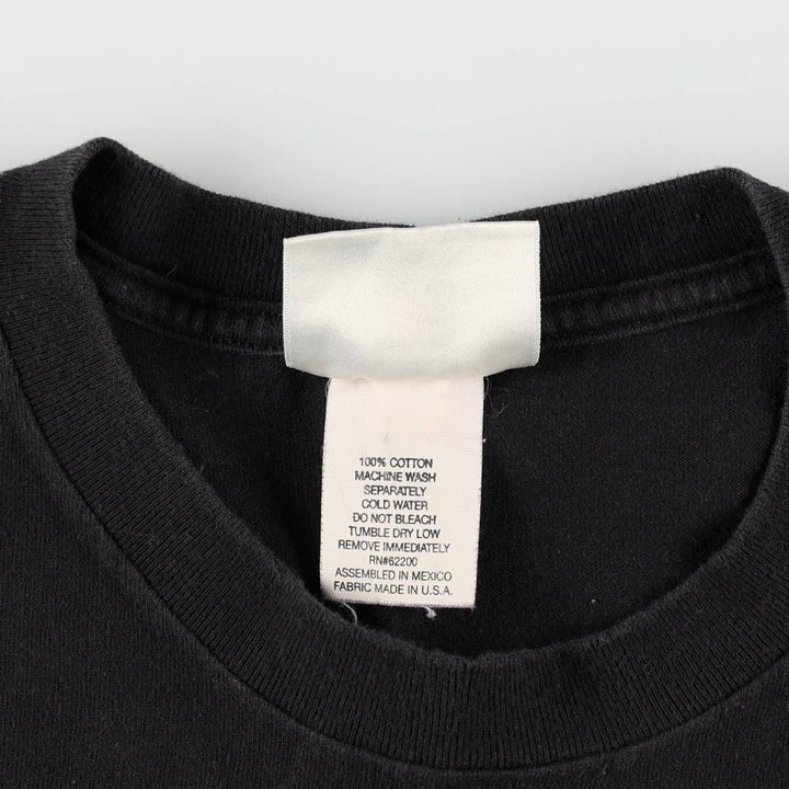 90'S Puma logo print t-shirt, men's size L equivalent, vintage. cotton black type Vintage Second Hand