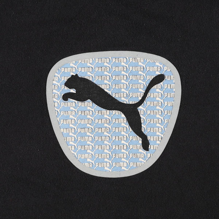90'S Puma logo print t-shirt, men's size L equivalent, vintage. cotton black type Vintage Second Hand