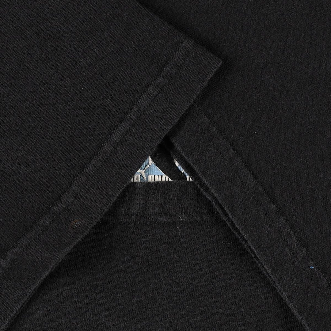 90'S Puma logo print t-shirt, men's size L equivalent, vintage. cotton black type Vintage Second Hand