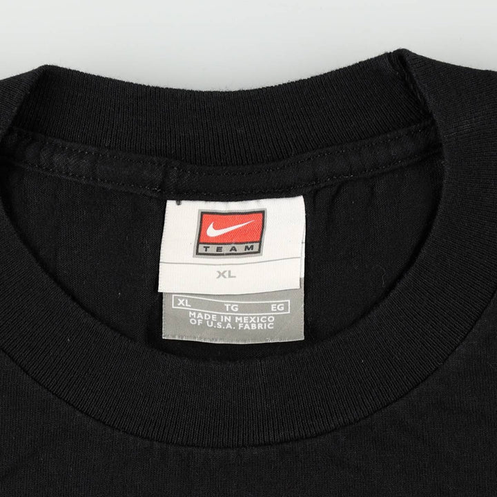 2000'S Nike Team NHL New Jersey Devils sports print t-shirt, men's size XL (approx.) cotton black type Vintage Second Hand