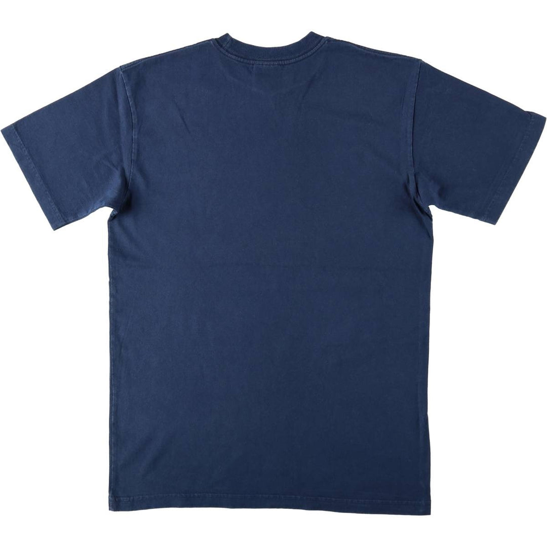 Adidas T-shirt with a single logo, made in Canada, men's size L. cotton navy blue type Vintage Second Hand