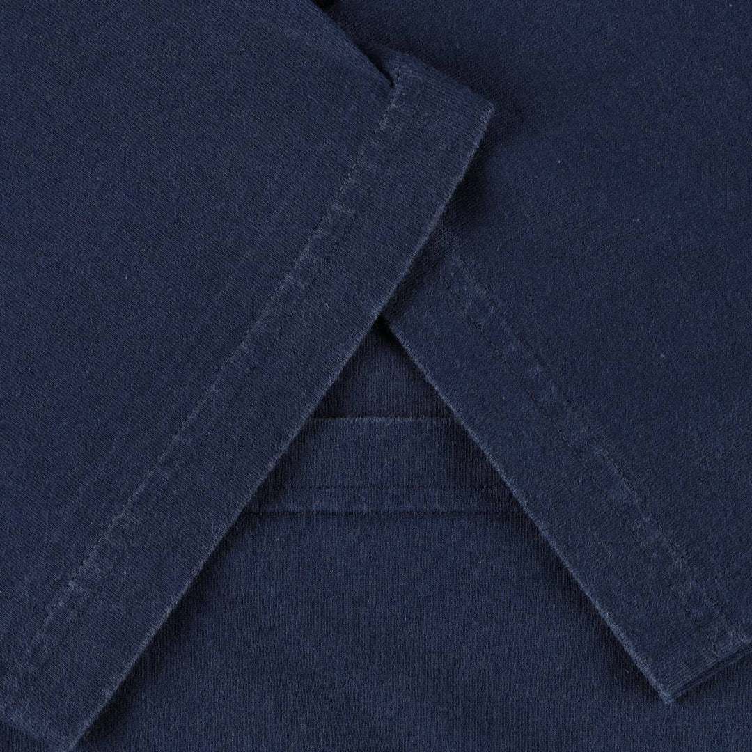 Adidas T-shirt with a single logo, made in Canada, men's size L. cotton navy blue type Vintage Second Hand