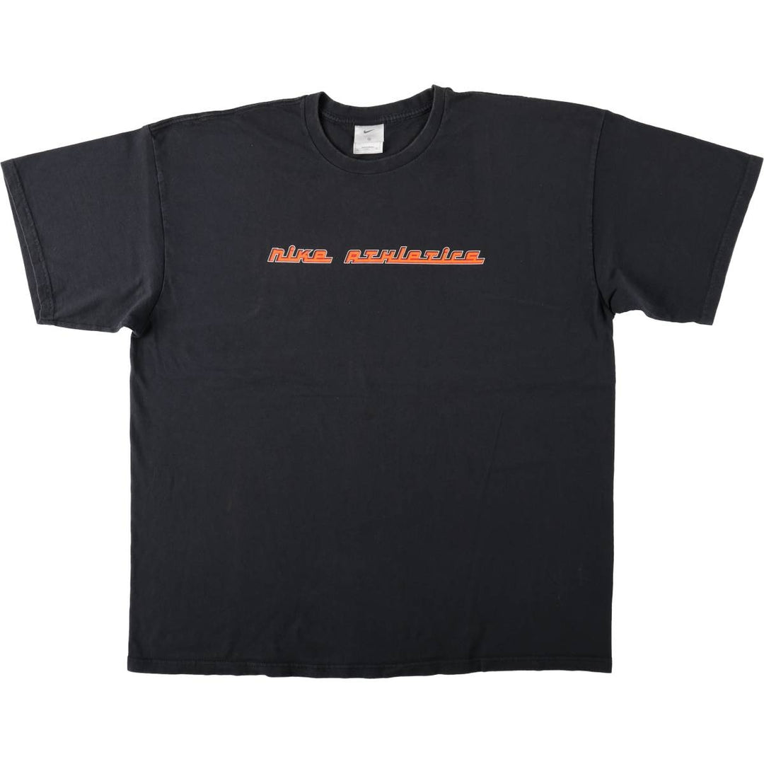 Nike printed t-shirt, men's size XXL equivalent, vintage. cotton black type Vintage Second Hand