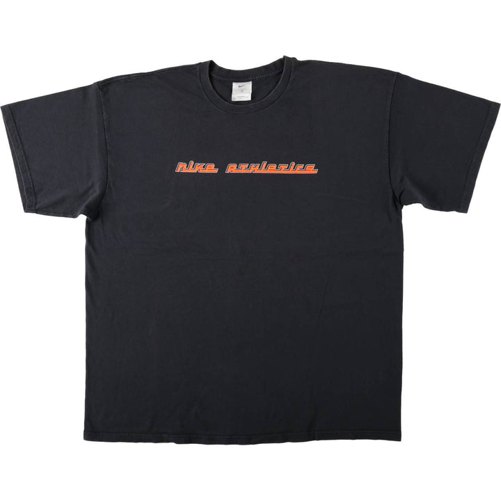 Nike printed t-shirt, men's size XXL equivalent, vintage. cotton black type Vintage Second Hand