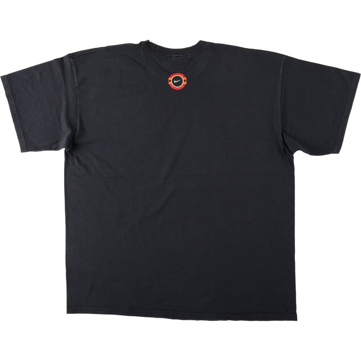 Nike printed t-shirt, men's size XXL equivalent, vintage. cotton black type Vintage Second Hand