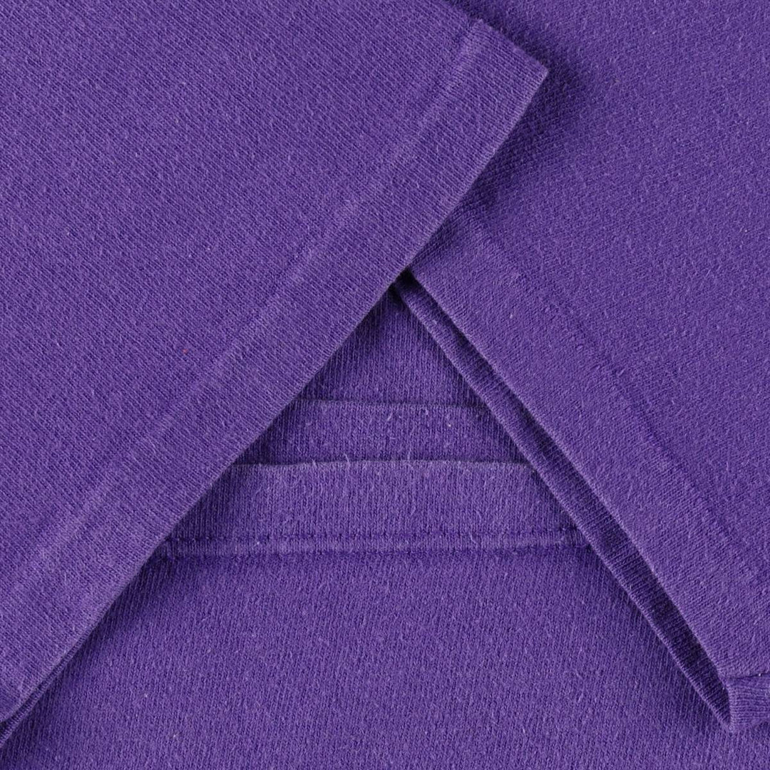 Champion One-Point Logo T-Shirt, Made in USA, Large (equivalent to Men's L), Vintage cotton purple type Vintage Second Hand