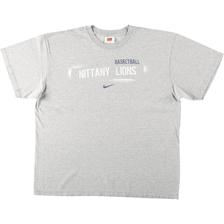 2000'S Nike Team Print T-Shirt, Men's Size XL (approx.) cotton gray type Vintage Second Hand