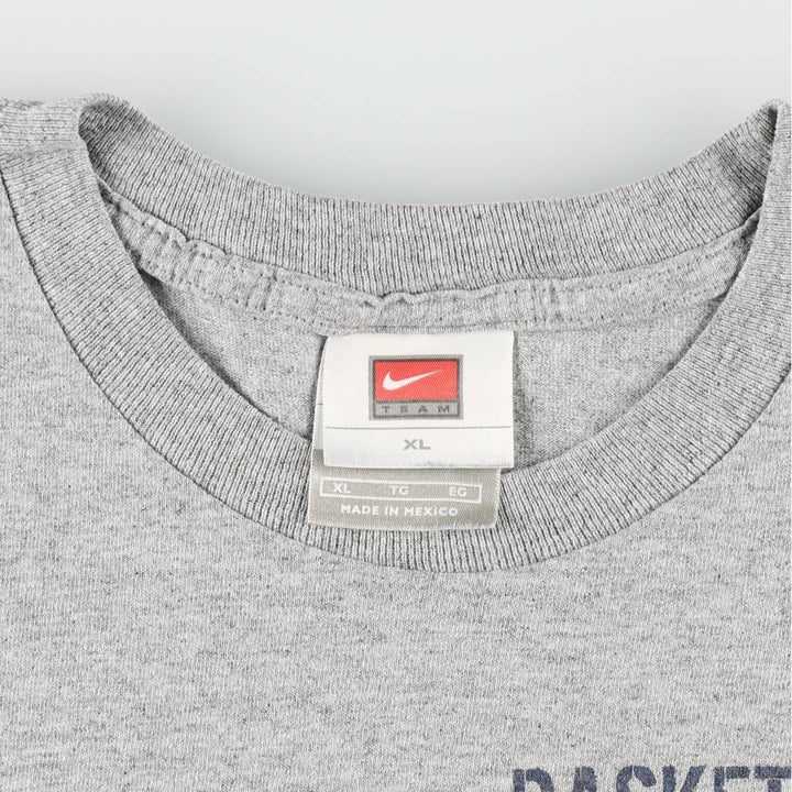 2000'S Nike Team Print T-Shirt, Men's Size XL (approx.) cotton gray type Vintage Second Hand