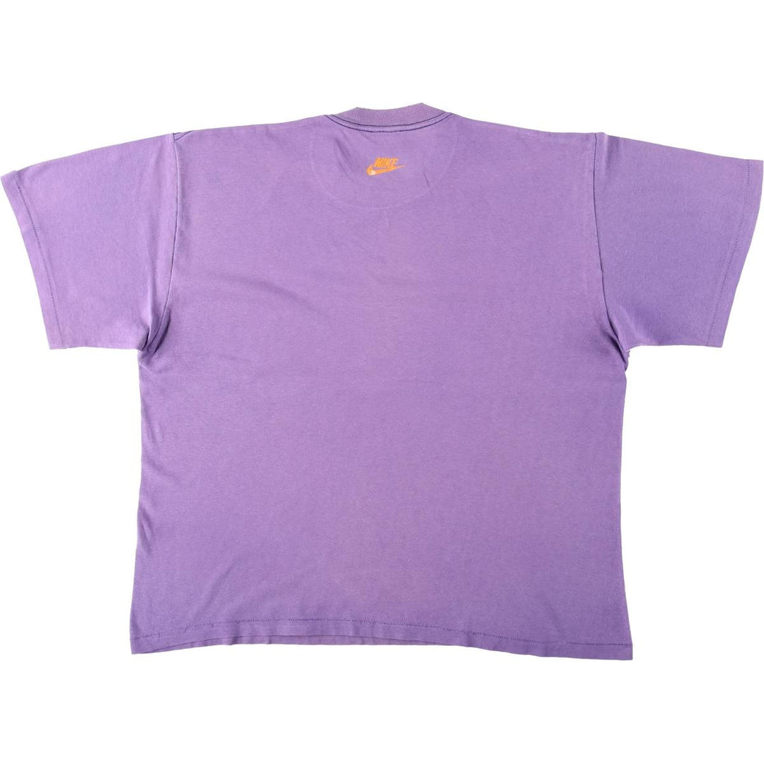 90'S Nike Big Logo Print T-Shirt, Men's XL (approx.), Vintage unclear purple type Vintage Second Hand