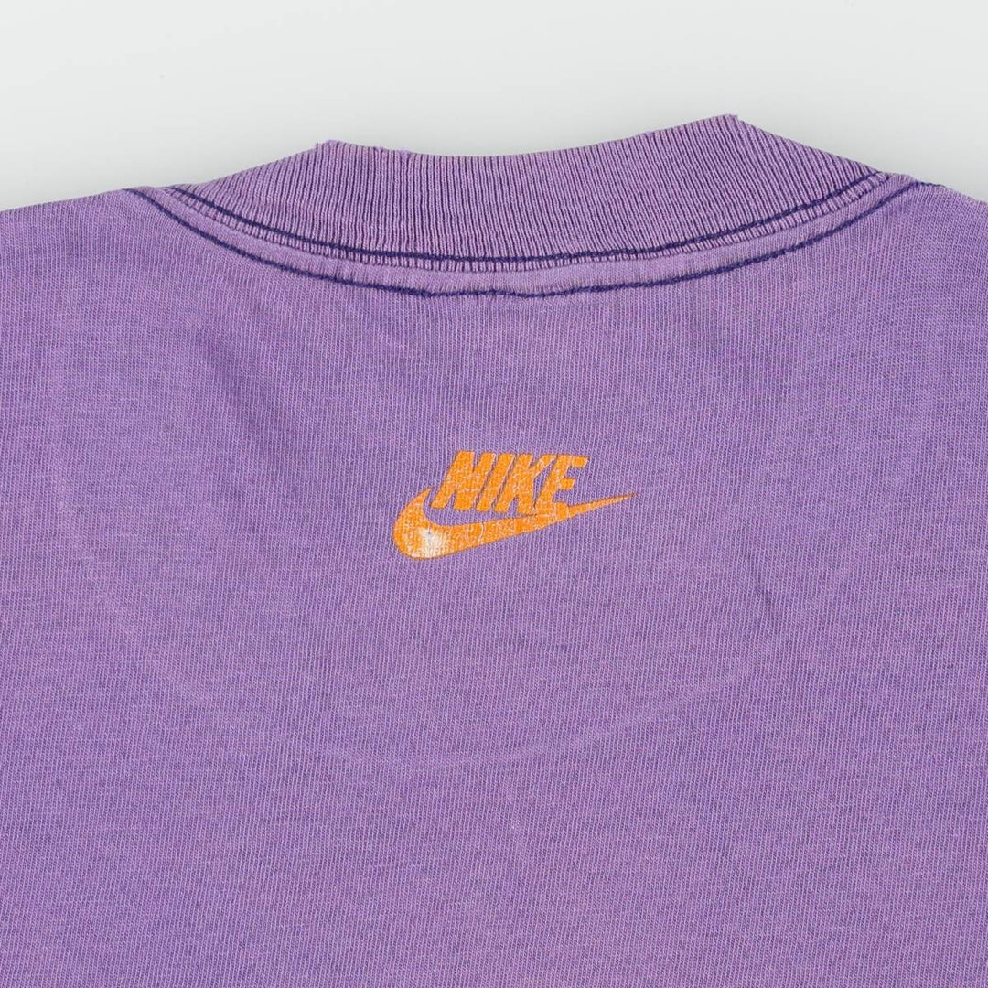 90'S Nike Big Logo Print T-Shirt, Men's XL (approx.), Vintage unclear purple type Vintage Second Hand