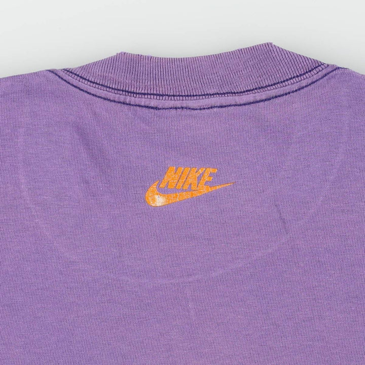 90'S Nike Big Logo Print T-Shirt, Men's XL (approx.), Vintage unclear purple type Vintage Second Hand