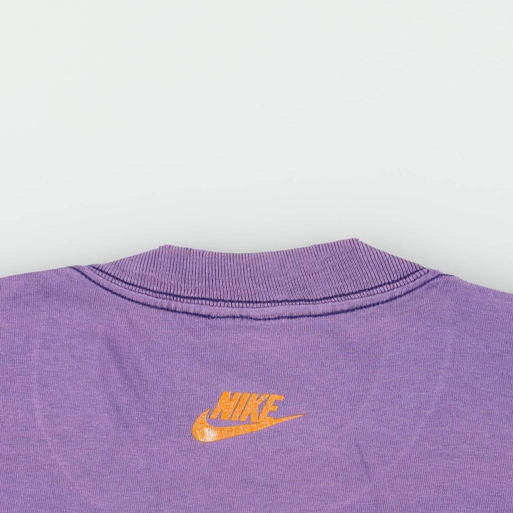 90'S Nike Big Logo Print T-Shirt, Men's XL (approx.), Vintage unclear purple type Vintage Second Hand