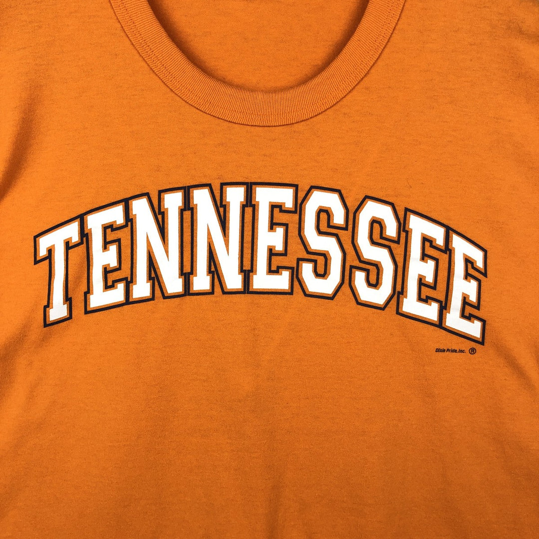 90'S Russell College T-shirt, Made in USA, Men's XL, Vintage cotton orange type Vintage Second Hand