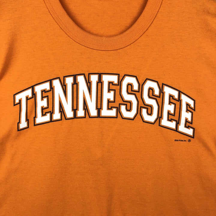 90'S Russell College T-shirt, Made in USA, Men's XL, Vintage cotton orange type Vintage Second Hand