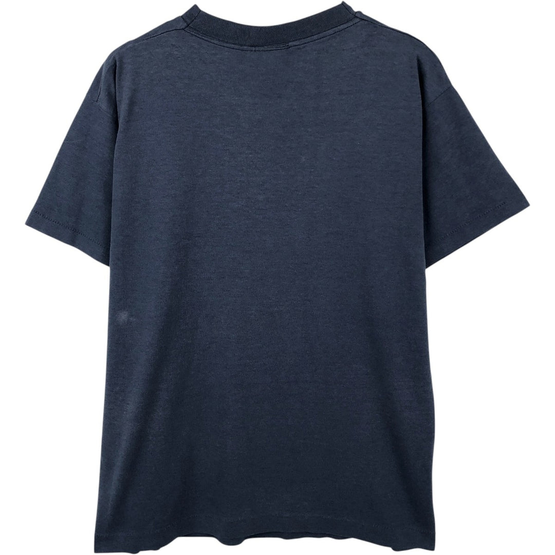 College Lame College T-shirt, Made in USA, Men's Size L cotton navy blue type Vintage Second Hand