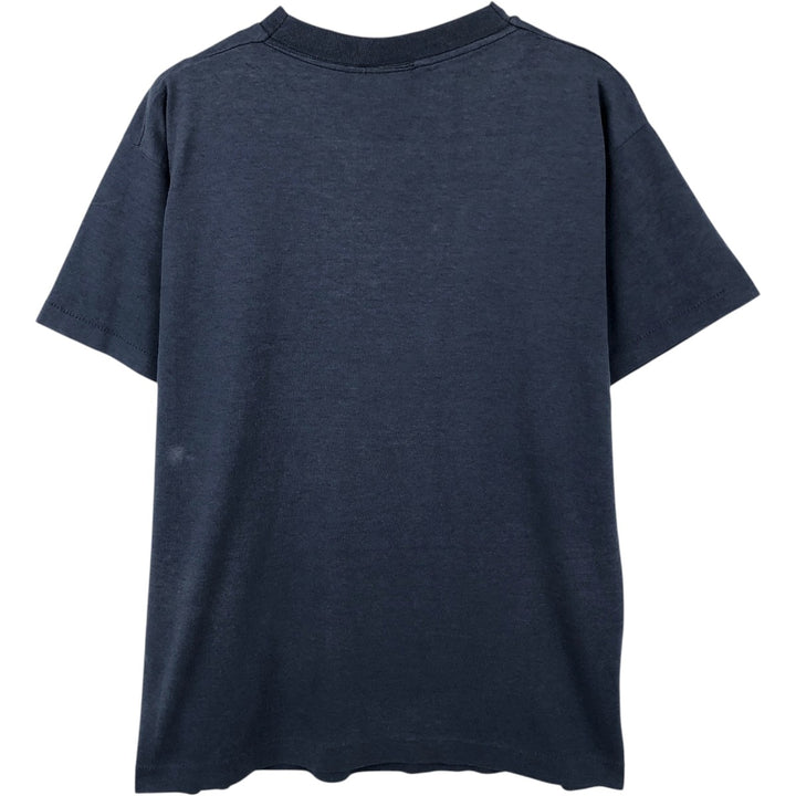 College Lame College T-shirt, Made in USA, Men's Size L cotton navy blue type Vintage Second Hand