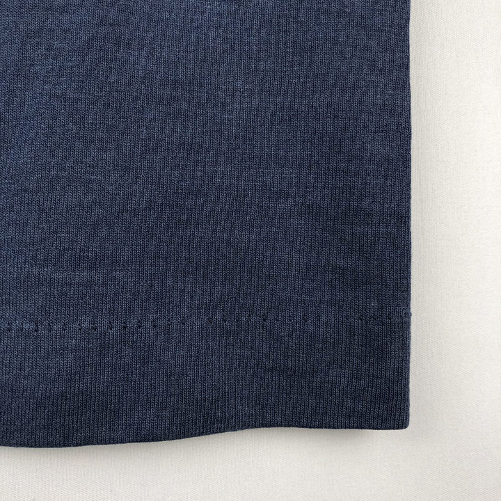 College Lame College T-shirt, Made in USA, Men's Size L cotton navy blue type Vintage Second Hand