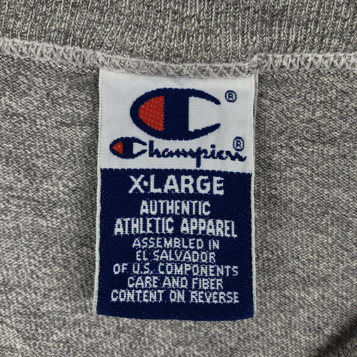 90'S Champion Authentic Athletic Apparel Purdue University College T-Shirt, Men's Size XL (Equivalent), Vintage cotton gray type Vintage Second Hand