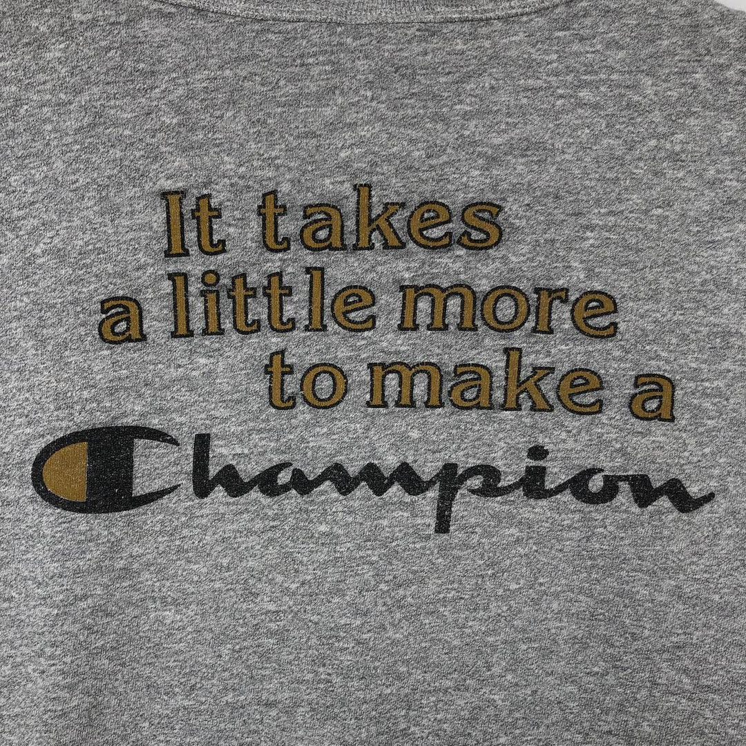 90'S Champion Authentic Athletic Apparel Purdue University College T-Shirt, Men's Size XL (Equivalent), Vintage cotton gray type Vintage Second Hand