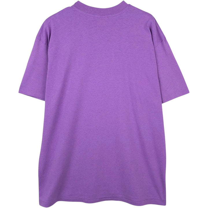 80'S Hanes Fifty-Fifty Blue Tag College T-Shirt, Made in USA, Men's XL equivalent, Vintage cotton purple type Vintage Second Hand