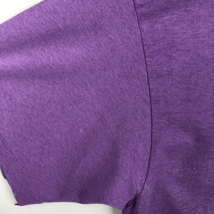 80'S Hanes Fifty-Fifty Blue Tag College T-Shirt, Made in USA, Men's XL equivalent, Vintage cotton purple type Vintage Second Hand