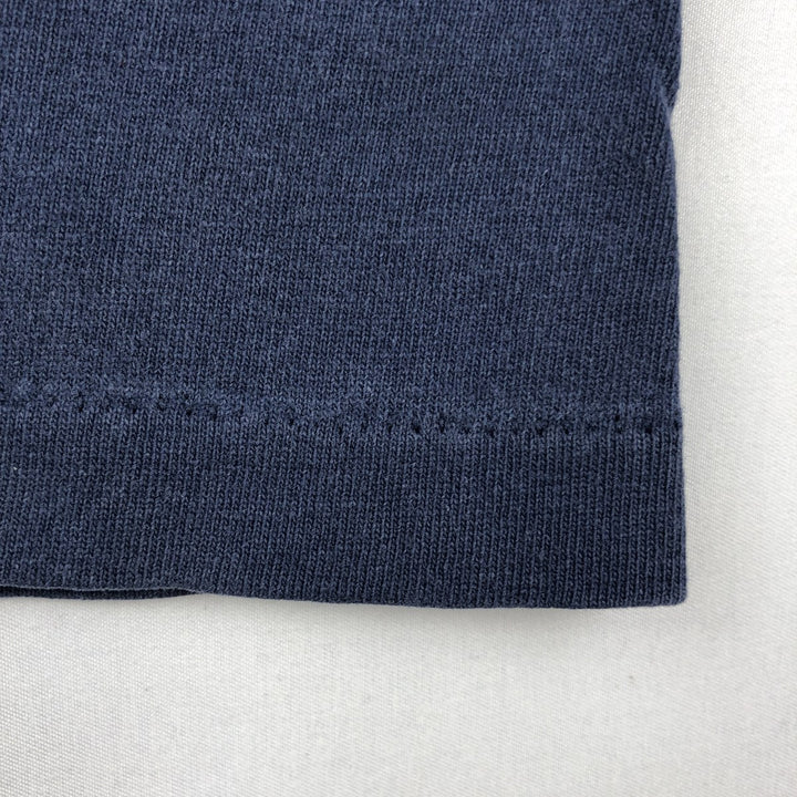 90'S Hanes Champknit College T-shirt, Made in USA, Men's Size L (approx.), Vintage cotton navy blue type Vintage Second Hand