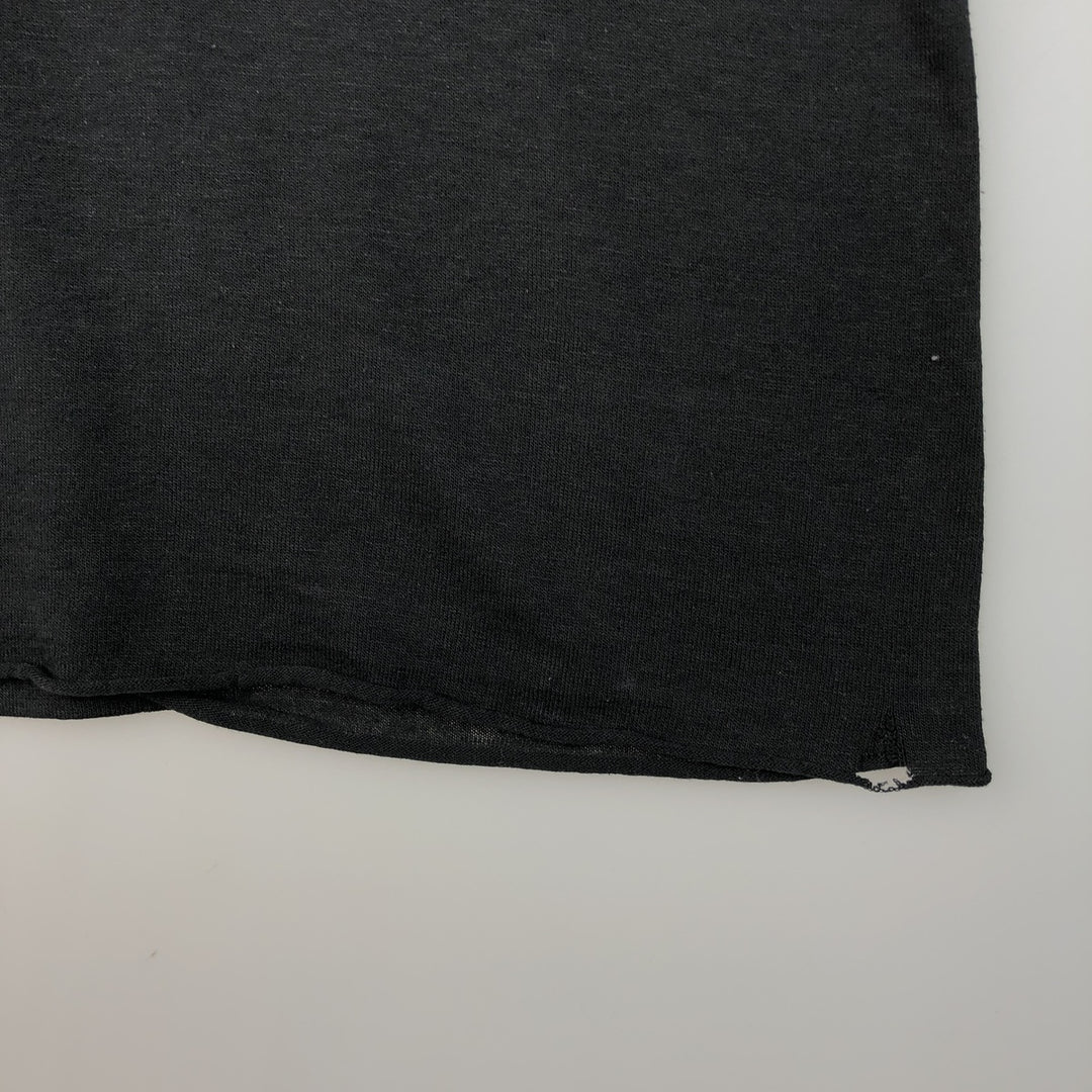 Vintage 90'S Jerzees college T-shirt, made in the USA, size L, men's polyester black type Vintage Second Hand