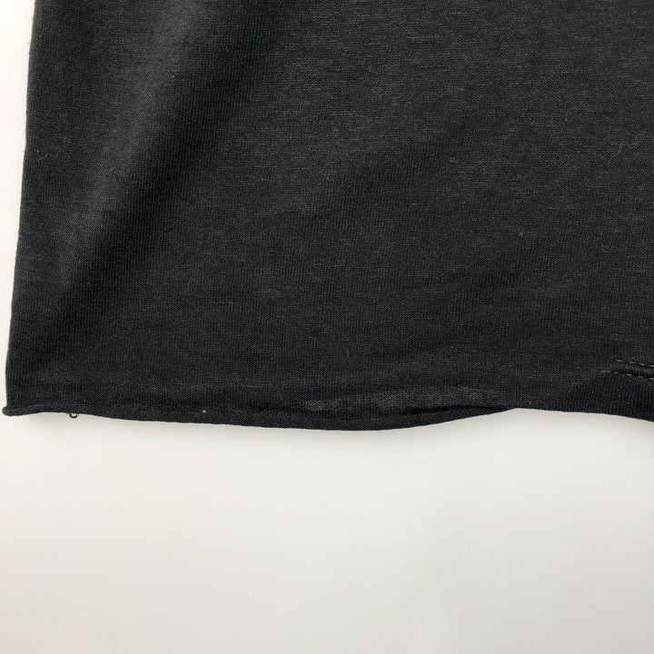 Vintage 90'S Jerzees college T-shirt, made in the USA, size L, men's polyester black type Vintage Second Hand