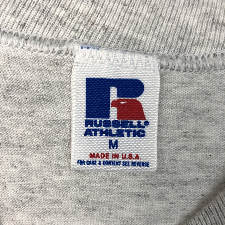 90'S Russell Athletic College T-shirt, Made in USA, Men's Size M (approx.), Vintage cotton gray type Vintage Second Hand