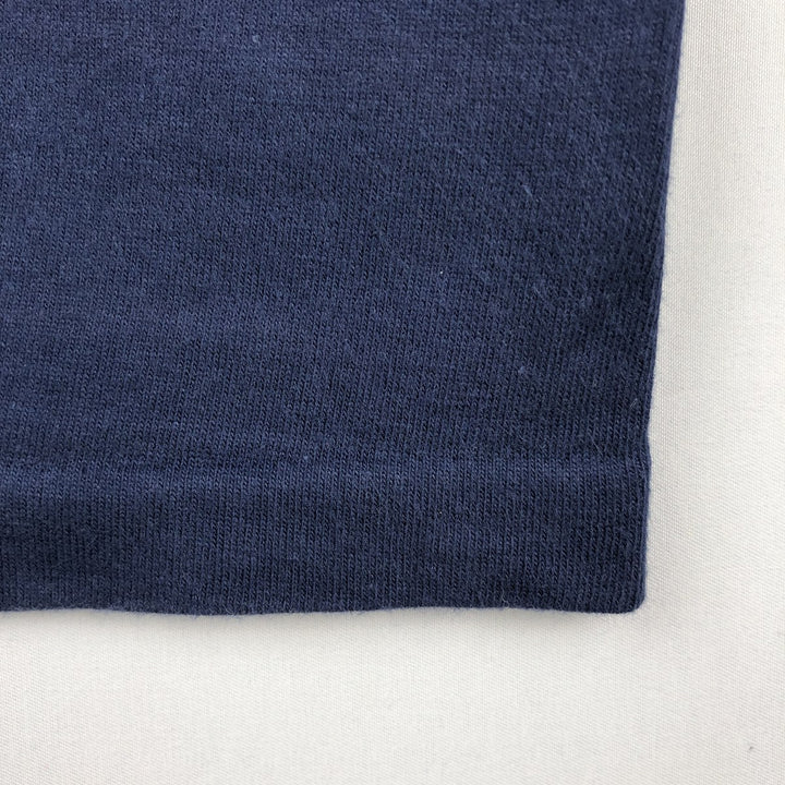 1990'S Notre Dame University College T-shirt, Made in USA, Men's Size L (approx.), Vintage cotton navy blue type Vintage Second Hand