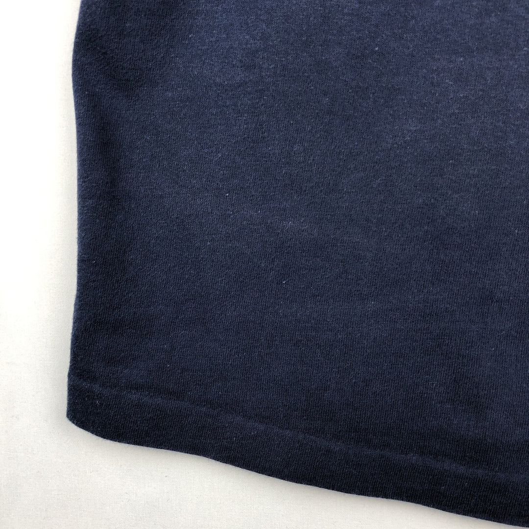1990'S Notre Dame University College T-shirt, Made in USA, Men's Size L (approx.), Vintage cotton navy blue type Vintage Second Hand