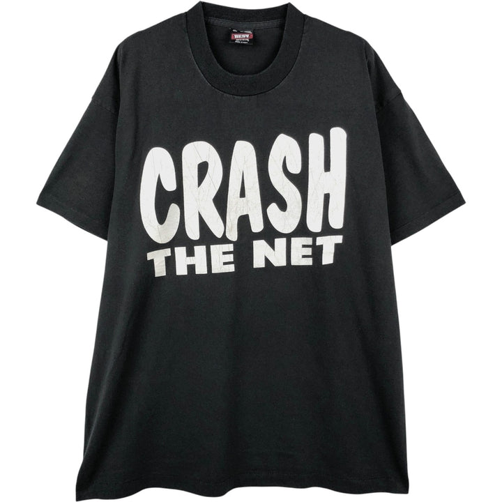 90'S Fruit of the Loom Best College T-Shirt, Made in USA, Men's XL equivalent, Vintage cotton black type Vintage Second Hand