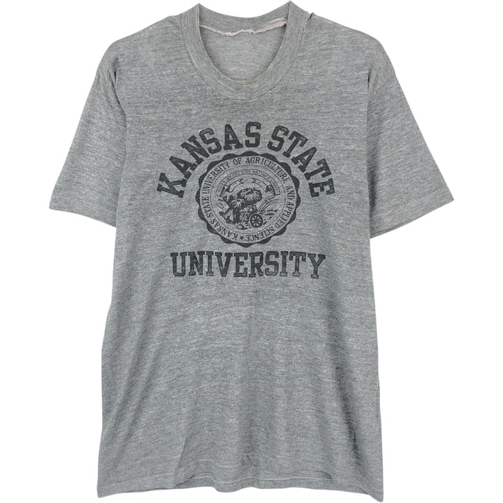 College T-shirt, Men's XL size unclear Charcoal Vintage Second Hand