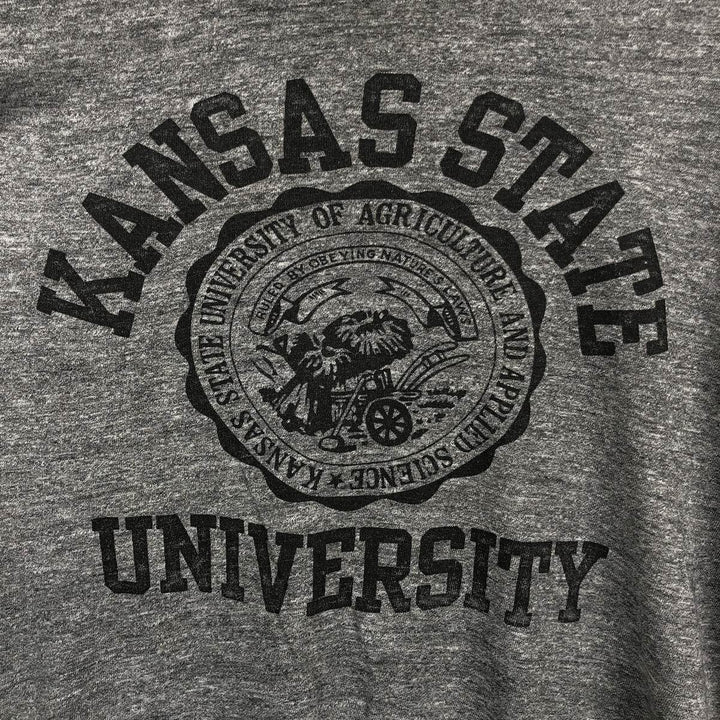 College T-shirt, Men's XL size unclear Charcoal Vintage Second Hand
