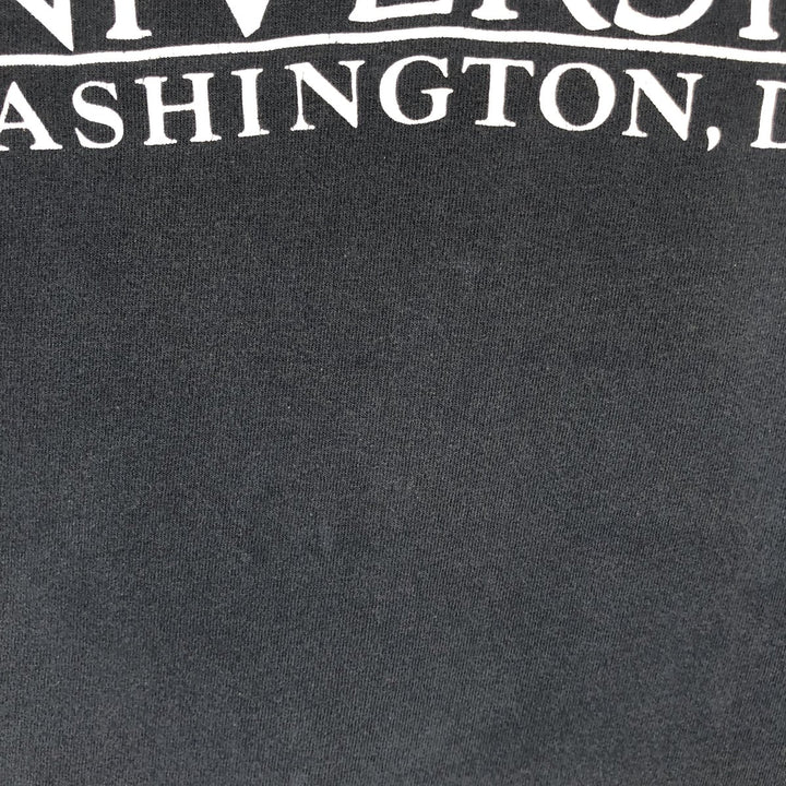 90'S Champion College T-shirt, Made in USA, Men's L size, Vintage cotton navy blue type Vintage Second Hand