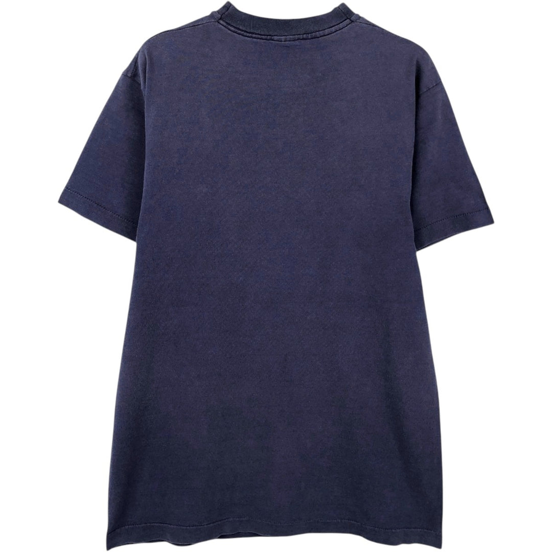 90'S Fruit of the Loom College T-Shirt, Made in USA, Men's Size M (approx.), Vintage cotton navy blue type Vintage Second Hand