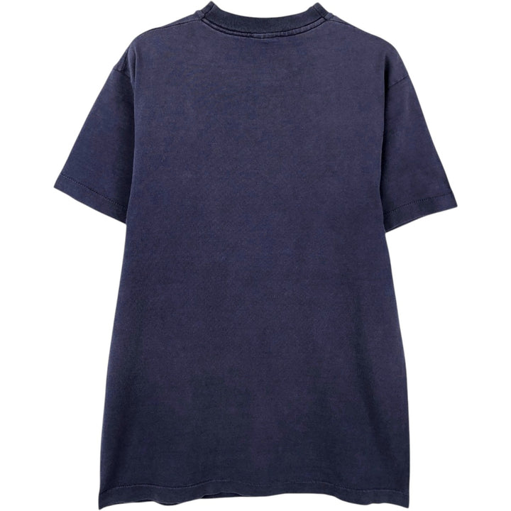 90'S Fruit of the Loom College T-Shirt, Made in USA, Men's Size M (approx.), Vintage cotton navy blue type Vintage Second Hand