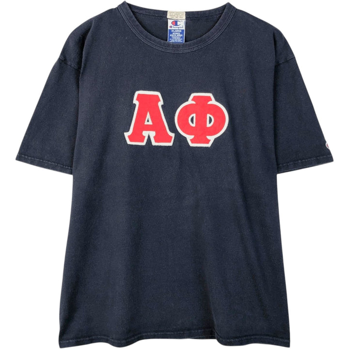 Champion Authentic Athletic Apparel College T-shirt, Men's XL cotton navy blue type Vintage Second Hand