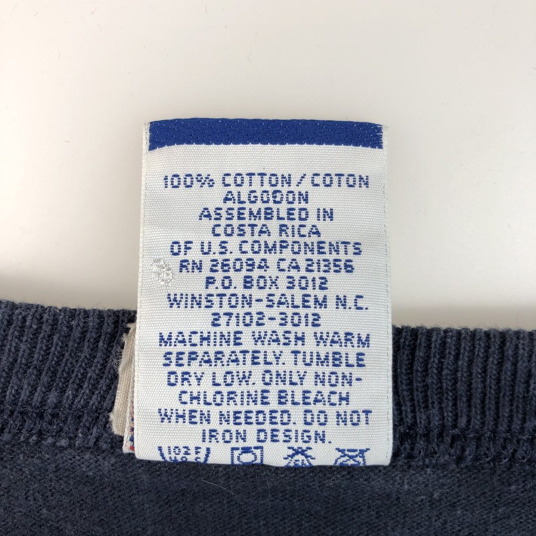 Champion Authentic Athletic Apparel College T-shirt, Men's XL cotton navy blue type Vintage Second Hand