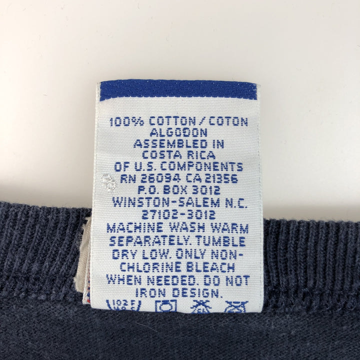 Champion Authentic Athletic Apparel College T-shirt, Men's XL cotton navy blue type Vintage Second Hand