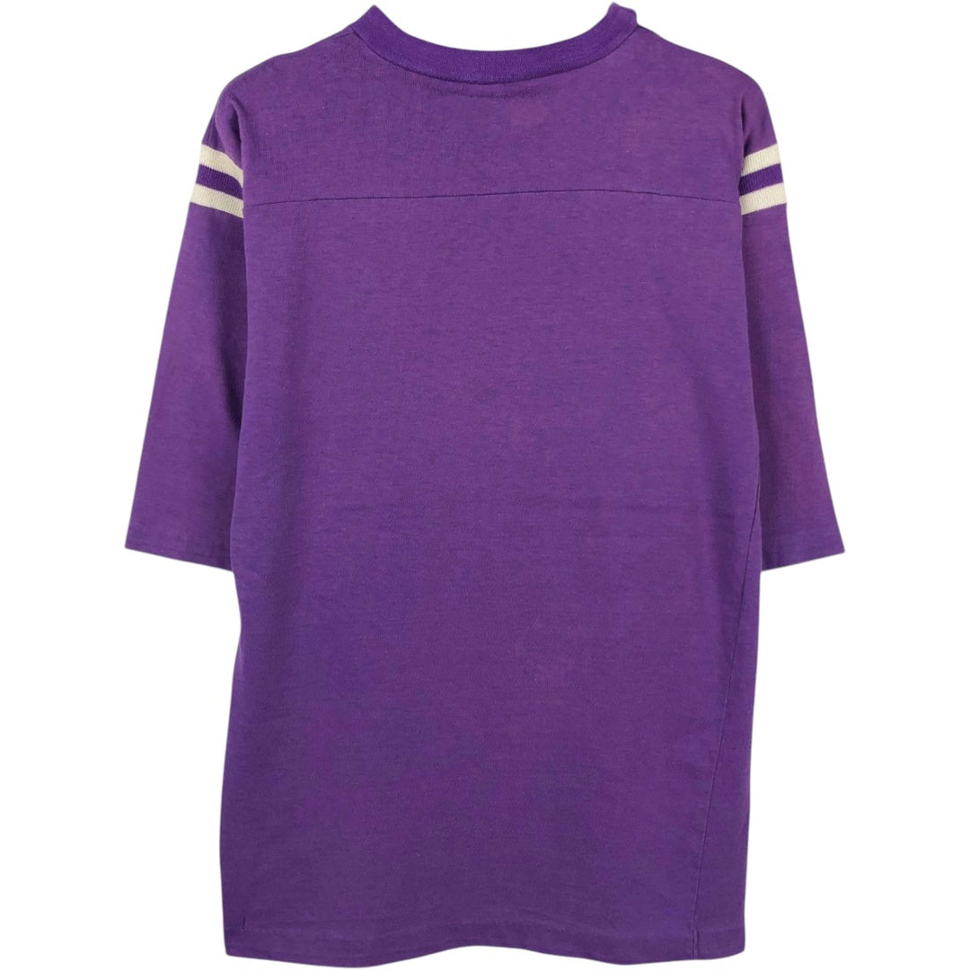70'S ARTEX College T-shirt, Men's Size M (approx.), Vintage cotton purple type Vintage Second Hand