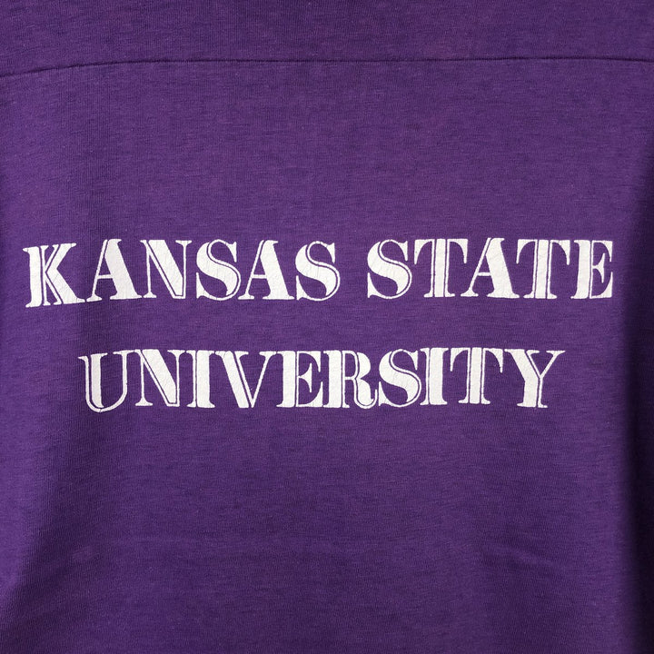 70'S ARTEX College T-shirt, Men's Size M (approx.), Vintage cotton purple type Vintage Second Hand