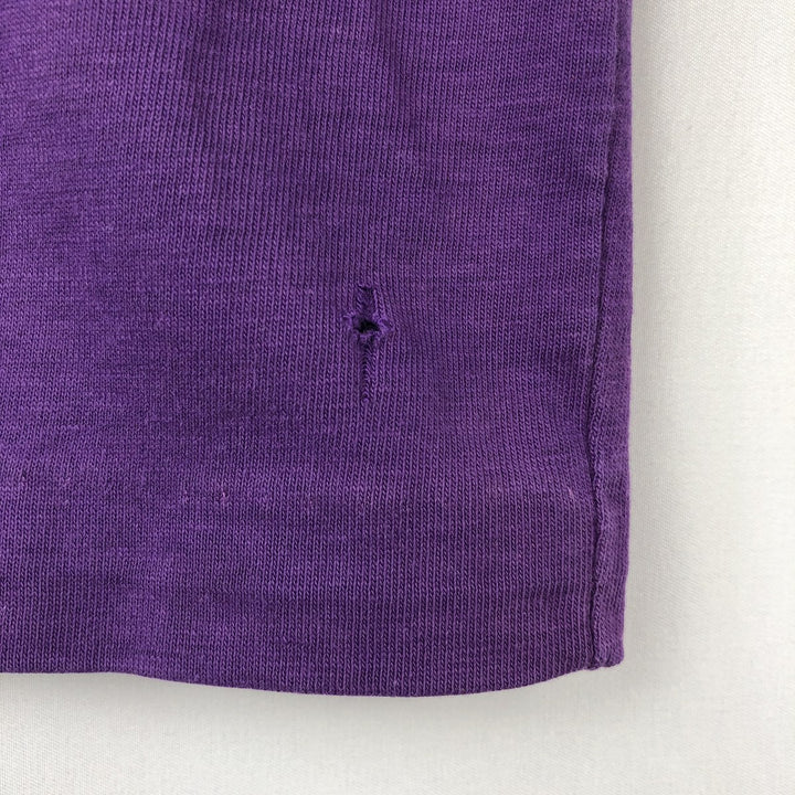 70'S ARTEX College T-shirt, Men's Size M (approx.), Vintage cotton purple type Vintage Second Hand