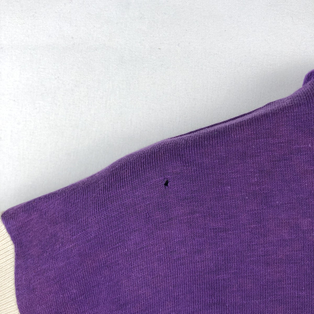 70'S ARTEX College T-shirt, Men's Size M (approx.), Vintage cotton purple type Vintage Second Hand