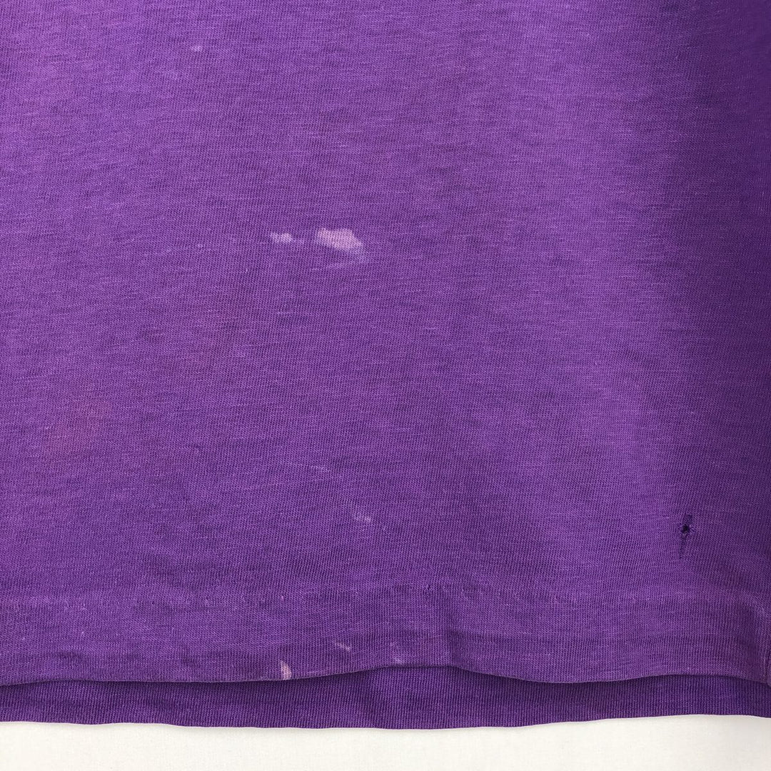 70'S ARTEX College T-shirt, Men's Size M (approx.), Vintage cotton purple type Vintage Second Hand