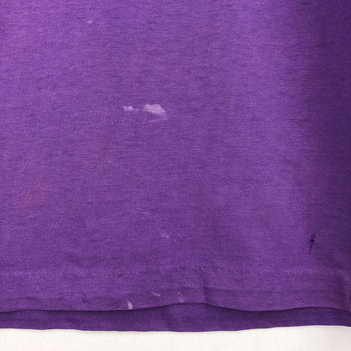 70'S ARTEX College T-shirt, Men's Size M (approx.), Vintage cotton purple type Vintage Second Hand