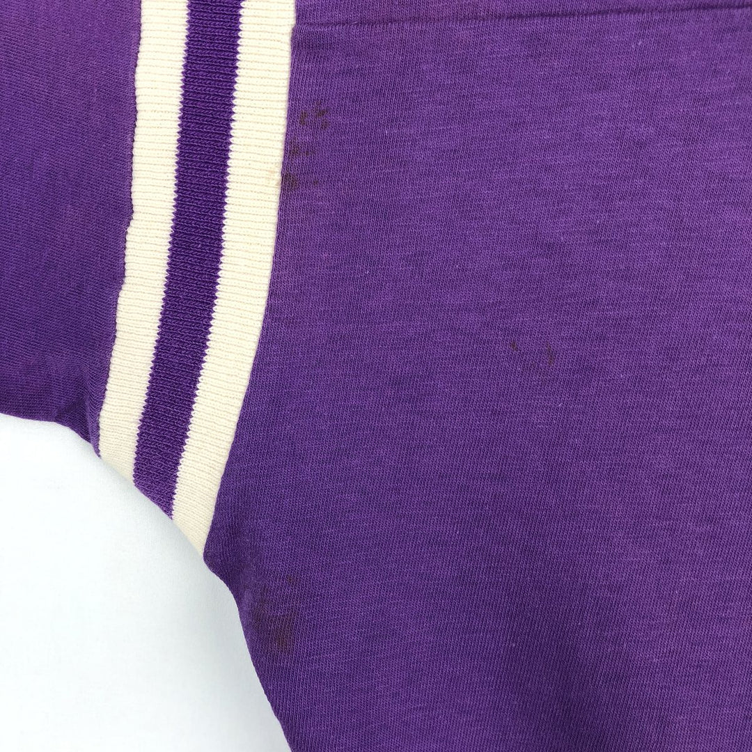 70'S ARTEX College T-shirt, Men's Size M (approx.), Vintage cotton purple type Vintage Second Hand