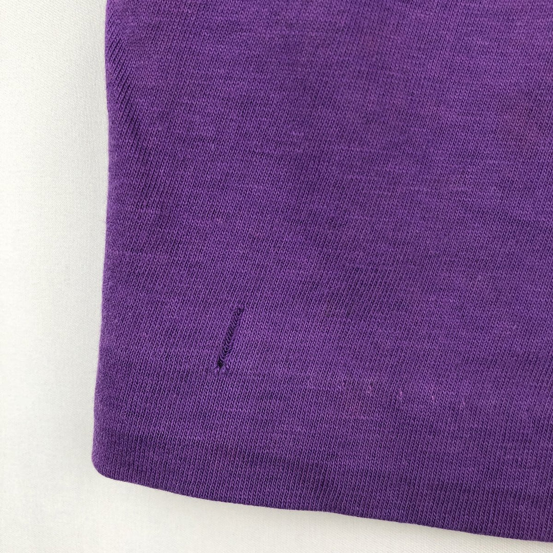 70'S ARTEX College T-shirt, Men's Size M (approx.), Vintage cotton purple type Vintage Second Hand