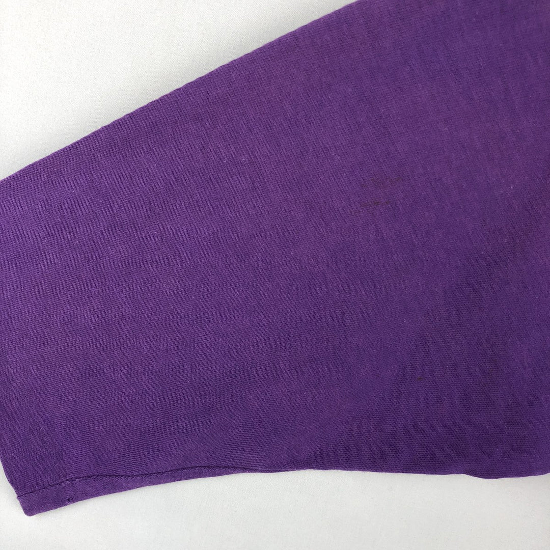 70'S ARTEX College T-shirt, Men's Size M (approx.), Vintage cotton purple type Vintage Second Hand
